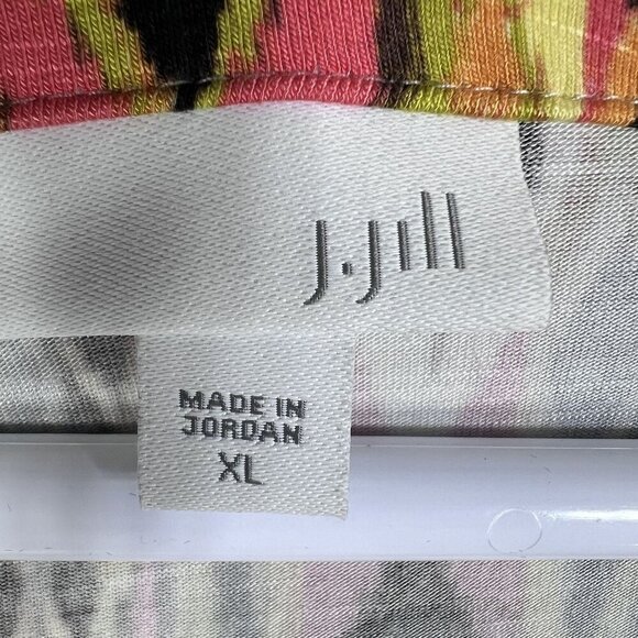 J. Jill Womens XL Aztec Southwest Geometric Print Empire Waist V-Neck Maxi Dress - Picture 10 of 13